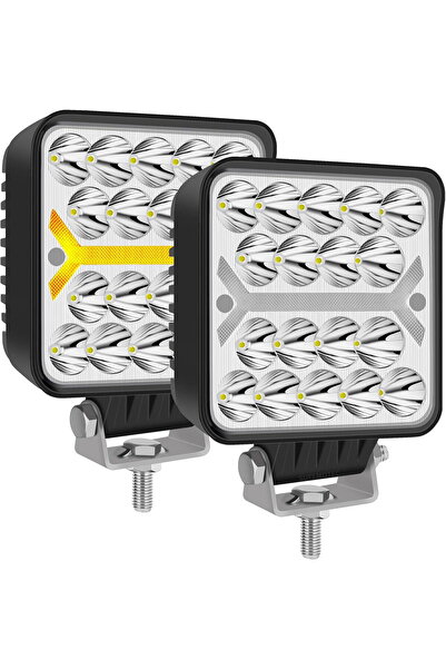 OEM Faruri auto LED suplimentare, 6000K, 12/24V, 72W, IP68, 5 moduri de ilumi...