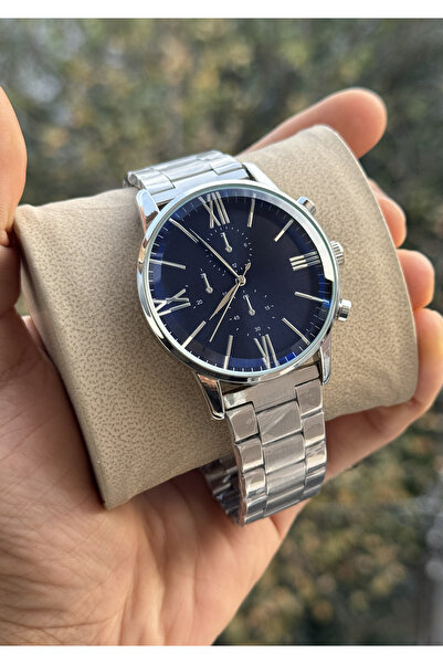 Tulpar New Season Silver Color Black Dial Sport Men's Wristwatch