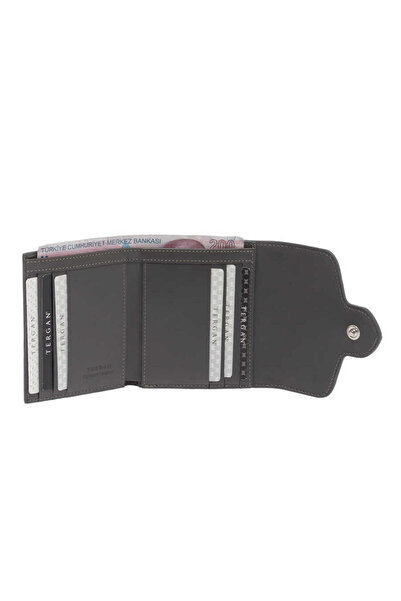 Tergan Gray Genuine Leather Women's Wallet - S1Cb00005814-S32