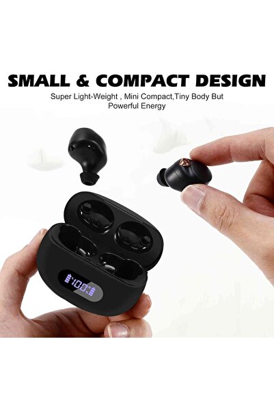 BECVER Căști wireless YYK-590 cu anulare a zgomotului, Bluetooth 5.2, control...