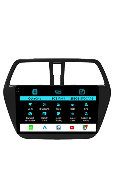 NavStore Navigatie Dedicata Suzuki S-Cross (2012-2016), 9Inch, 8Gb Ram, 256Gb Stocare, Carplay