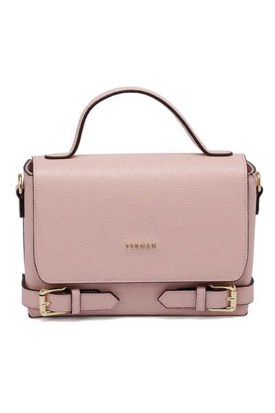 Tergan Pink Genuine Leather Women's Crossbody Bag - S24Y1Bc79902-M4M