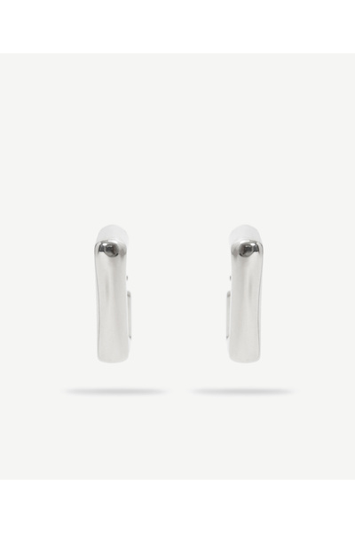 Yargıcı Asimetrik Gümüş Küpe