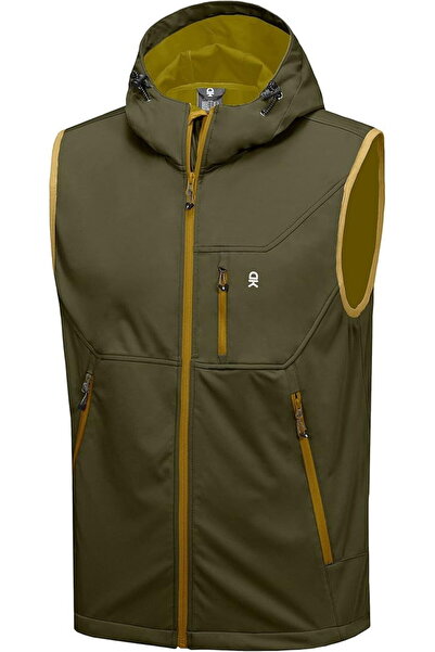 OEM Lightweight, breathable, waterproof vest with hood and pockets for outdoor activities XL