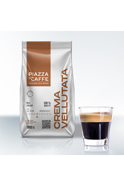 PIAZZA DEL CAFFE CREMA VELUTATA -Roasted coffee beans حبوب البن المحمصة كريما...