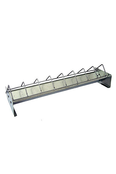 SGTT Galvanized feeder for chickens and poultry, length 75 cm