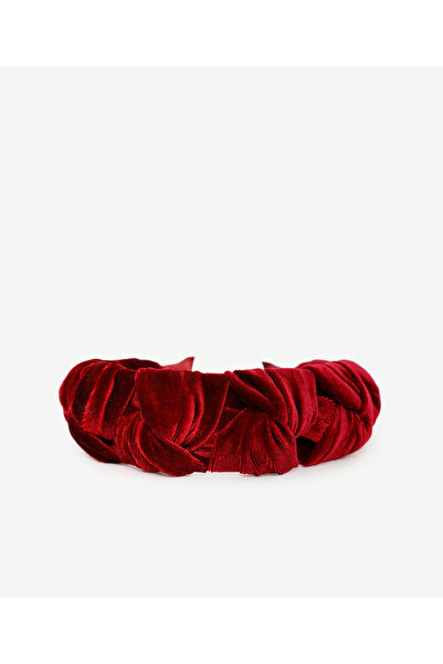 Yargıcı Örgü Detaylı Kadife Taç