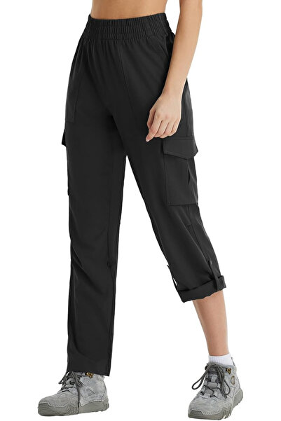 OEM Women's breathable sports pants with pockets, waterproof S