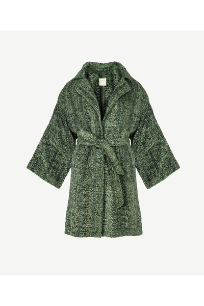 Yargıcı Triko Garnili Pardösü