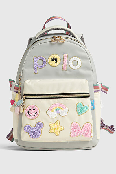 By Hakan My Polo 2055 Three-Piece Set Girls' Primary School Middle School Bag Backpack School Bag Multi-Compartment Ortho