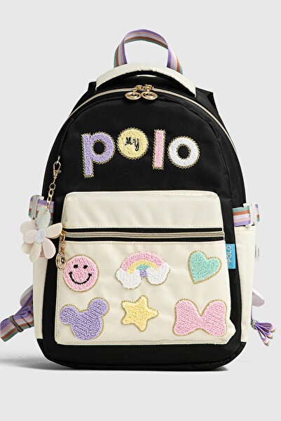 By Hakan My Polo 2055 Three-Piece Set Girls' Primary School Middle School Bag Backpack School Bag Multi-Compartment Ortho
