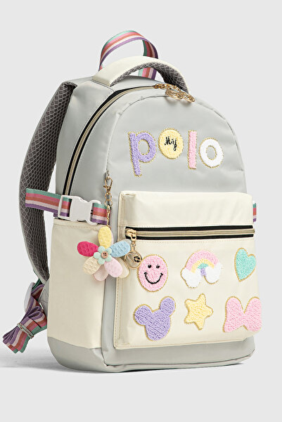 By Hakan My Polo 2055 Three-Piece Set Girls' Primary School Middle School Bag Backpack School Bag Multi-Compartment Ortho