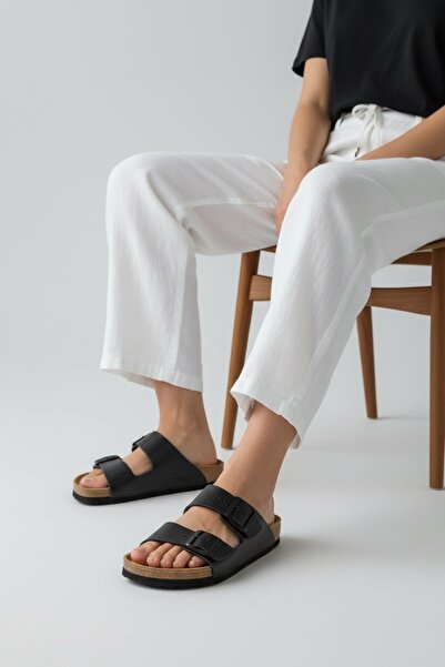 Land of Cork Анатомічні унісекс шкіряні капці на грибковій підошві