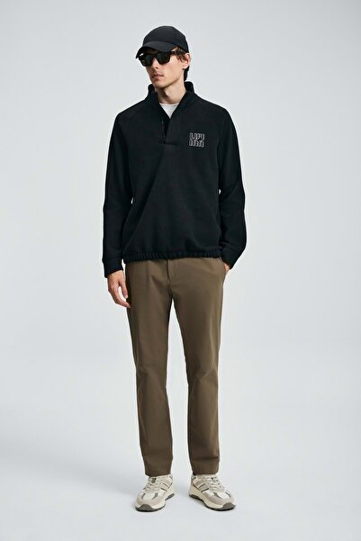 Lufian 112030190 Ανδρικό φούτερ Hazel ΜΑΥΡΟ