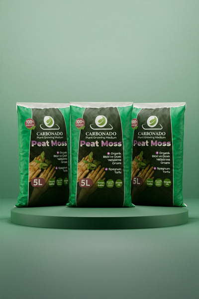 Carbonado Peat Moss 5L x3 | Organik Torf Toprak | Saksı ve Fide İçin | Süper ...