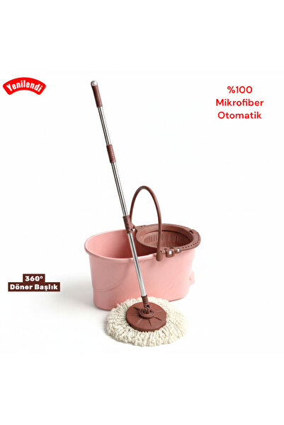 COOLOVS Yeni Nesil Kovalı Vilada Paspas Dönerli Mop 21 lt