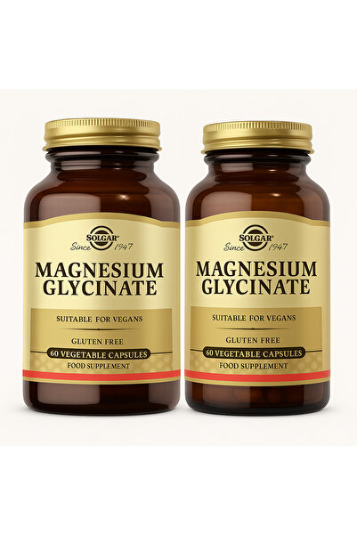Solgar جلسينات المغنيسيوم 60 كبسولة - 2 قطعة