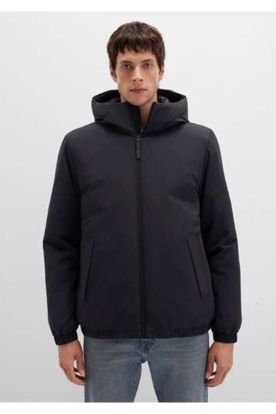 Mavi 0110617 Hooded Men's Coat Black