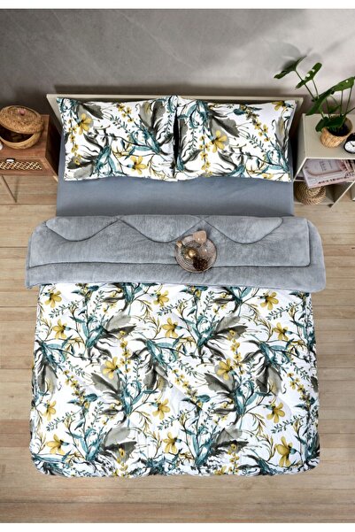 VİLERA HOME Welsoft Plush Double Size Bedding Set with Pillowcases