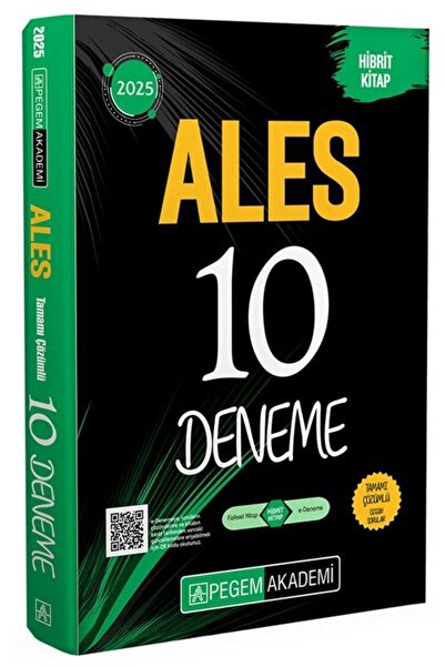 Pegem Akademi Yayıncılık Pegem 2025 ALES 10 Deneme Çözümlü Pegem Akademi Yayınları