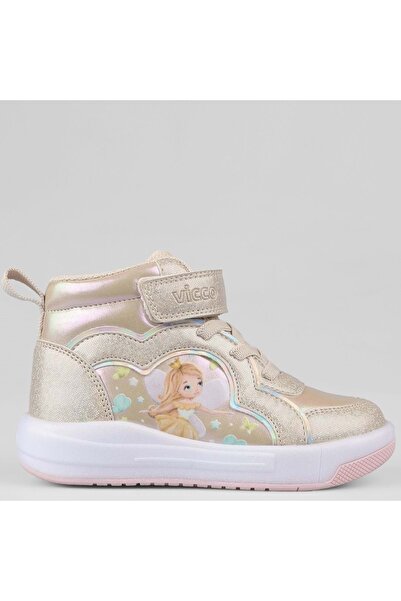 Vicco Klint Phylon Rubber Sole Orthopedic Lighted Children's Boots Beige