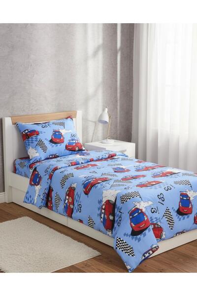 Belsina Home Ranforce Single Elastic Duvet Cover Set with Trolley