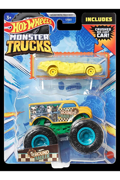 HOT WHEELS Set 2 masinute Hot Wheels Monster Truck - Hound Hauller