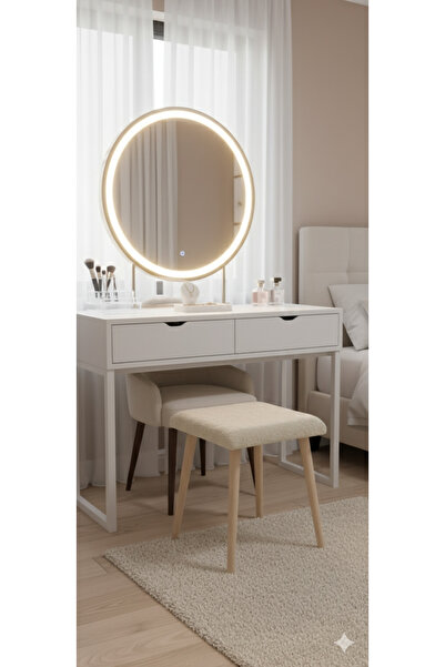 Yuems home Kare Model Tedy Kumaş Puf Tabure