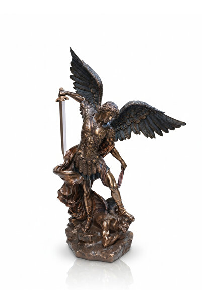 ITSOLD Veronese Design Baş Melek St. Michael Heykeli - Büyük Boy (73 cm) - Br...