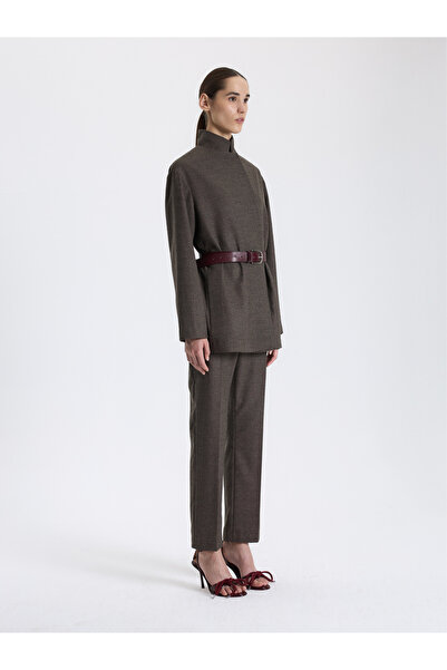BAQA Belted Brown Blazer