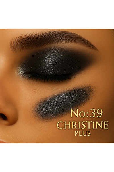 Christine Plus Toz Yapıda İnce Işıltılı Göz Farı – Demir Rengi No:39 (Eyeshadow)