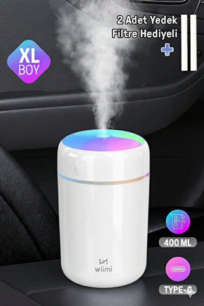 Wiimi 400 ml Ultrasonik Hava Nemlendirici Buhar Makinesi Ve Aroma Difüzörü Kokulu