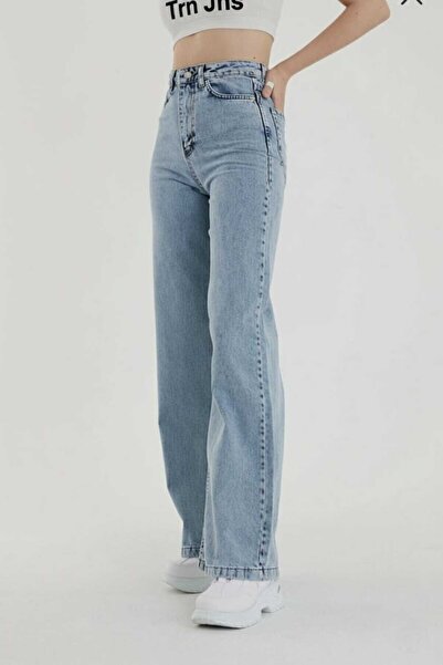 Livik Clara Open Snow material elastic Blugi de damă albastru Super talie îna...