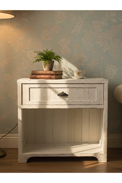 DAG CRAFTED NATURE Alba Masif Eskitme Mini Konsol - Yan Dolap - Dresuar