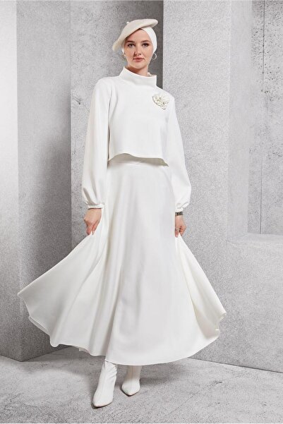 Alvina Σετ αθλητική φόρμα με φούστα και καρφίτσα - 45054