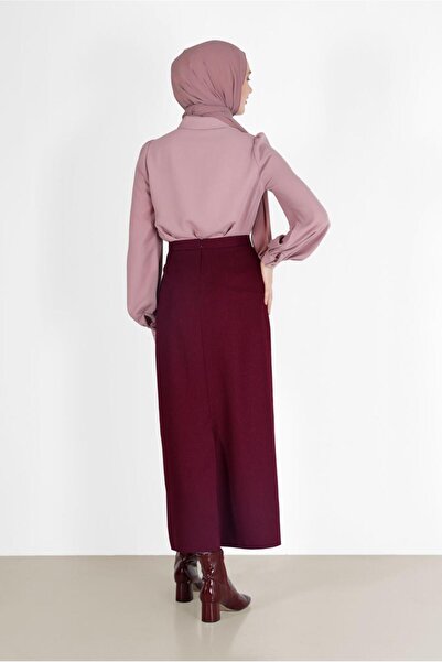 Alvina SLIP DETAIL ZIPPERED SKIRT 60215