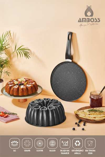 Amboss Sweet 2 Pieces Crepe Pan & Cake Mold