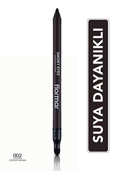 Flormar Smokey Göz Kalemi (KAHVE) - Smoky Eyes Waterproof Eyeliner - 002 Coolest Brown - 8690604547258