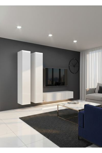 MAC DİZAYN Fasalis Tv Ünitesi 2 Boy Dolaplı