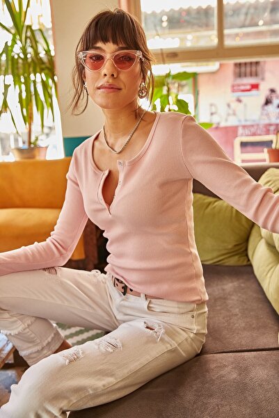 Olalook Women's Powder Patchwork Camisole Blouse BLZ-19000588