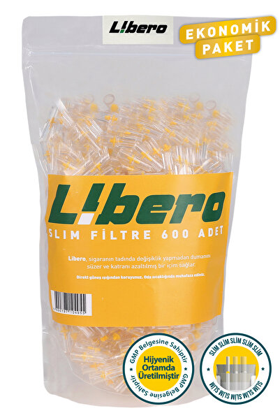 Libero Slim Ekonomik Paket Sigara Ağızlığı Filtresi 600 Adet