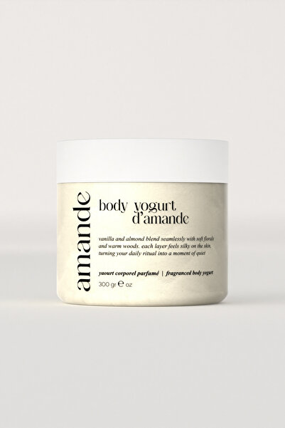 Amande Body Yogurt d'Amande Vanilya ve Badem Aromalı Vücut Yoğurdu | Besleyici ve Nemlendirici
