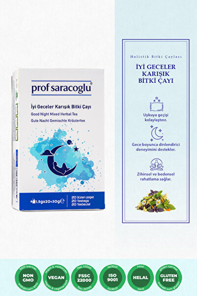prof saracoglu İyi Geceler Karışık Bitki Çayı 20'li