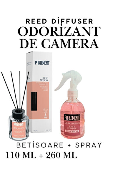 Parlement Bamboo Room Air Freshener And Deodorizer Set -Pink Mango