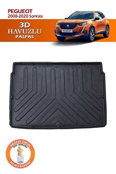 Pikas Rizline Peugeot 2008 2020 Sonrası Üst Kısım Uyumlu 3D Bagaj Havuzu 8682...