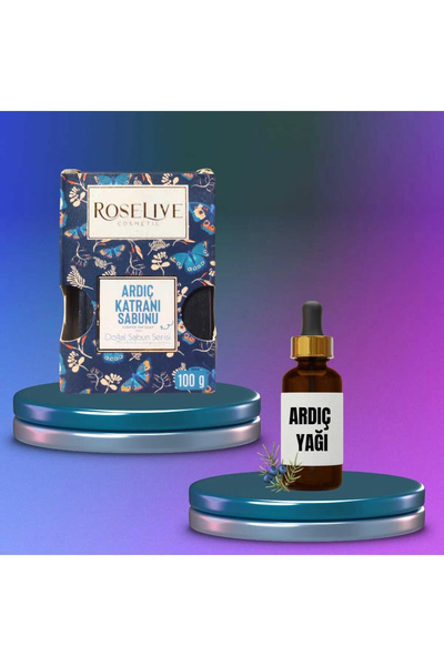 Çare Burada Roselive Ardıç Katranı Sabunu 100 Gr + Ardıç Yağı ( Sağlıklı Saçl...