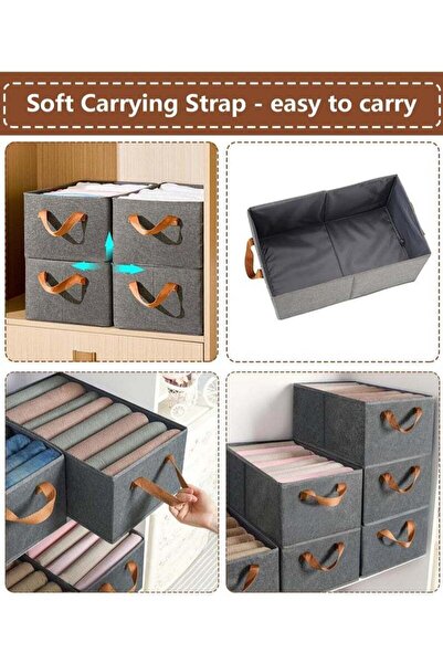 fulina 6 Pieces Bedroom Clothes Storage and Organization Box