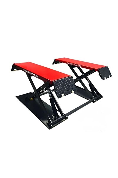 TAKPOWER 3.5 Ton Makaslı Hidrolik Araç Kaldırma Lifti 1 Metre