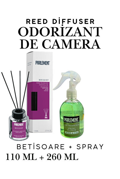 Parlement Bamboo Room Air Freshener And Deodorizer Set -Bouguet