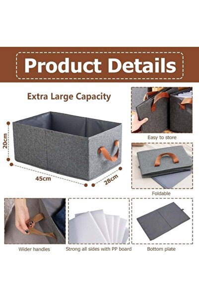 fulina 6 Pieces Bedroom Clothes Storage and Organization Box